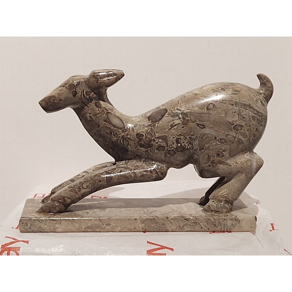Stone Deer Figurine